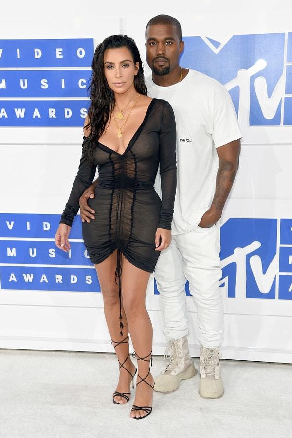 2. Kanye West ve Kim Kardashian West