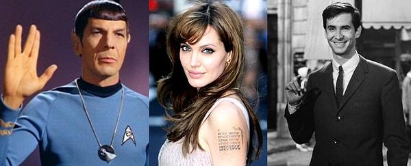4. Angelina Jolie’nin unutamadığı iki çocukluk aşkı var. Star Trek’in Spock’u ve Psycho filmiyle efsaneleşen Anthony Perkins.
