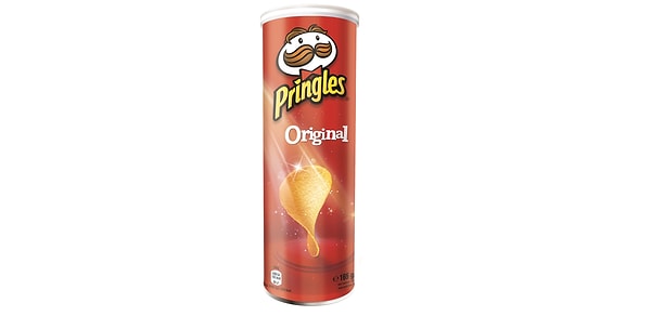 1. Boş Pringles kutusu spagetti saklamak için birebir. Görseli