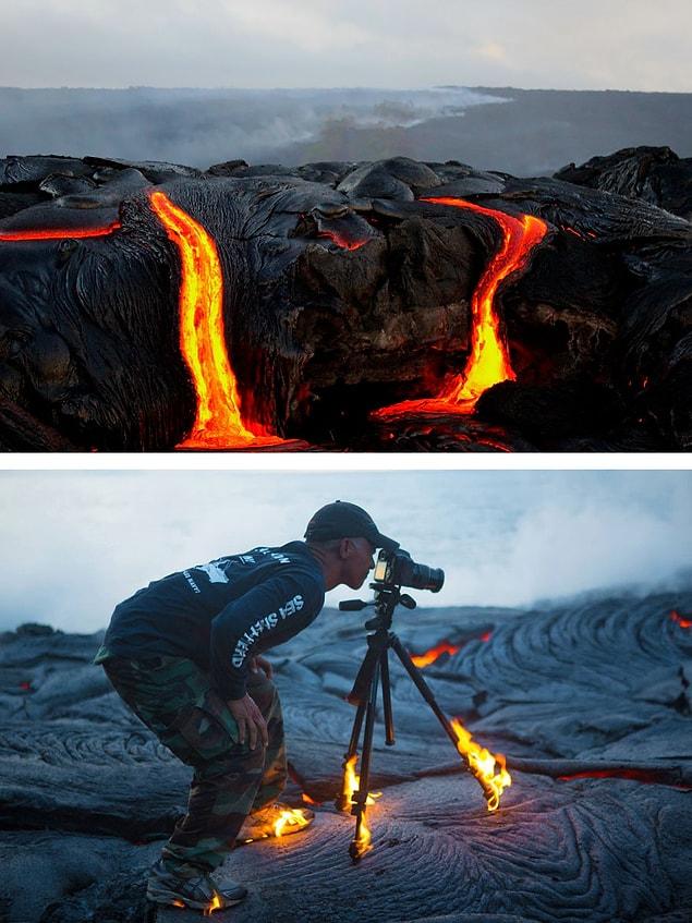 4. Burning lava