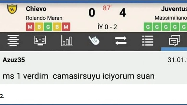 Kaç kere dedim sana Juventus'u karşına alma diye.