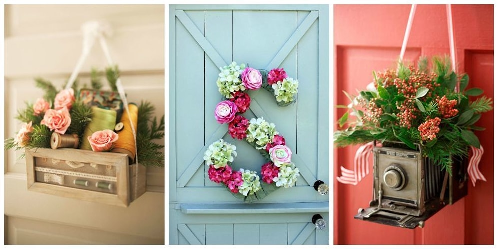 Evinizin Giriş Kapısı İçin Yapabileceğiniz Yaratıcılıkla Birleşmiş 12 Kapı Süsü