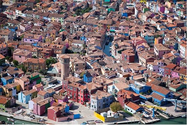 16. Colorful houses in Burano, Italy