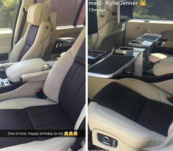 1. Kylie Jenner'ın kendine aldığı 19. doğum günü hediyesi Land Rover SVAutobiography.