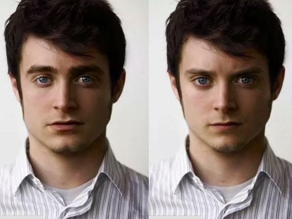 12. Peki Elijah Wood ile Daniel Radcliffe'in neredeyse aynı insan olduğunu fark etmiş miydiniz?