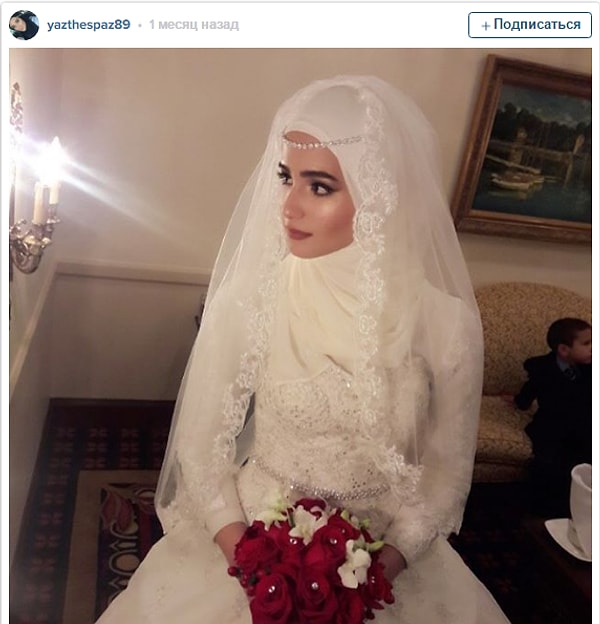 10. А эта оригинальная невеста решила сочетать хиджаб с фатой - оригинальное и невероятно изящное решение 💓