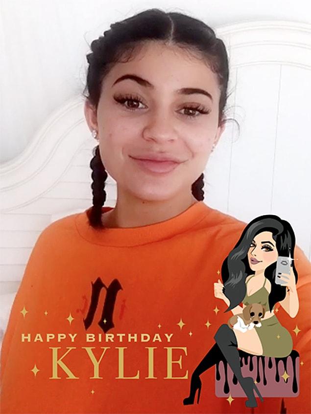 5. The filter Snapchat made for Kylie on her birthday.
