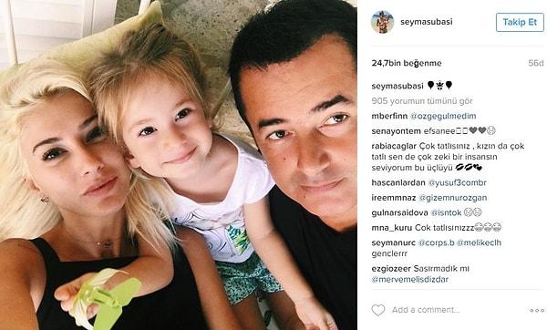 5. Şeyma Subaşı, ilk kez Acun Ilıcalı'nın da yer aldığı bir aile fotoğrafını Instagram'dan paylaştı.
