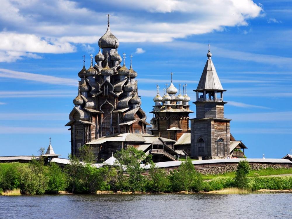 Церковь Кижи лодка Россия бесплатно