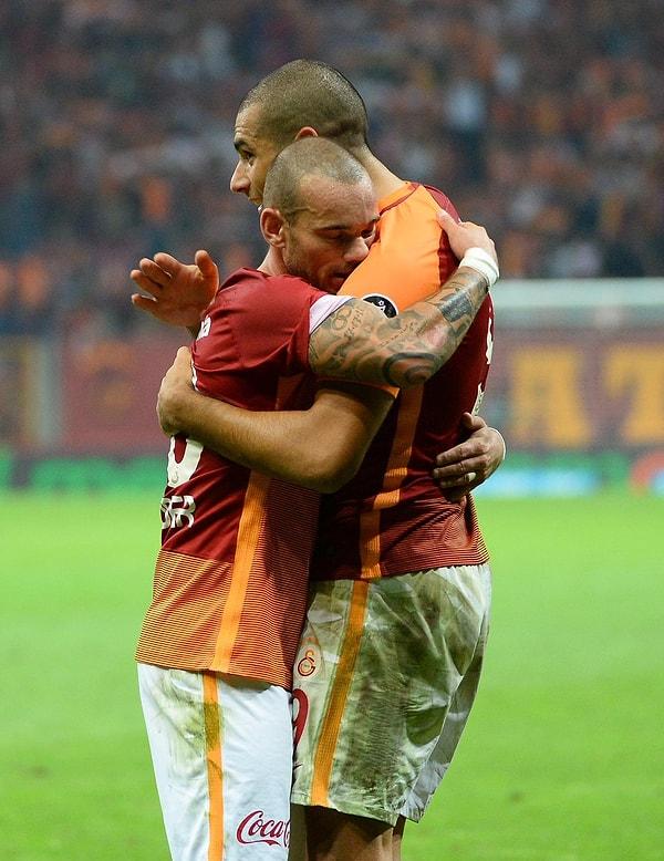 Sneijder, Galatasaray formasıyla ligde 100 maçına çıktı