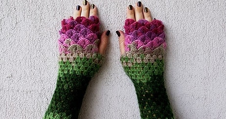 Зима близко – такие драконьи митенки не дадут вашим ручкам замерзнуть!