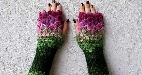 Зима близко – такие драконьи митенки не дадут вашим ручкам замерзнуть!