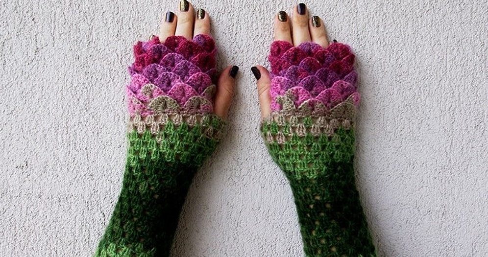 Зима близко – такие драконьи митенки не дадут вашим ручкам замерзнуть!