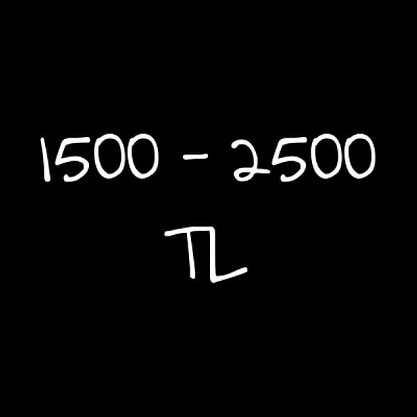1500-2500 TL arası!