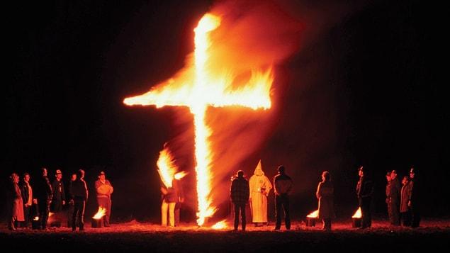 4. The organization took as its symbol a burning cross.