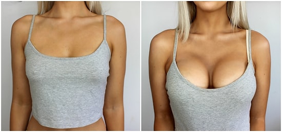 Как зрительно увеличить грудь с помощью специального "макияжа"