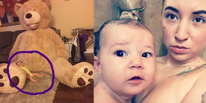 Beş Aylık Torununa Boyundan Büyük Oyuncak Ayı Alan Minnoş Dede!