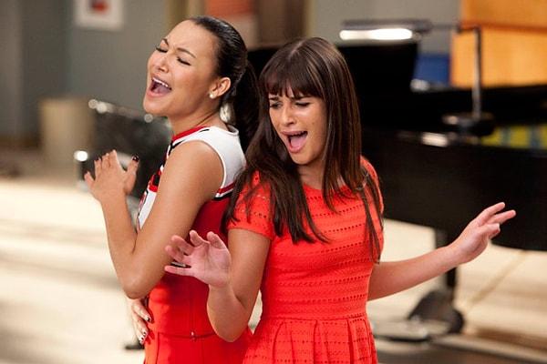 3. Lea Michele ve Naya Rivera | Glee