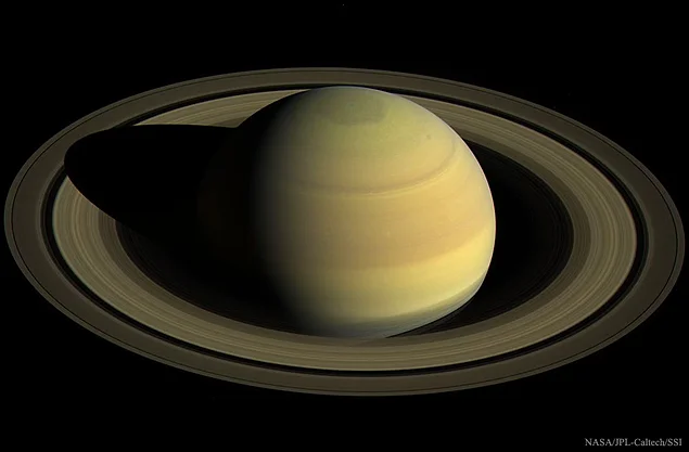 Satürn’ün Üstten Görüntüsü