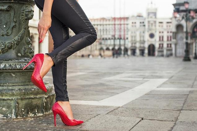 High heels will both boost your attractiveness and complete your outfit.