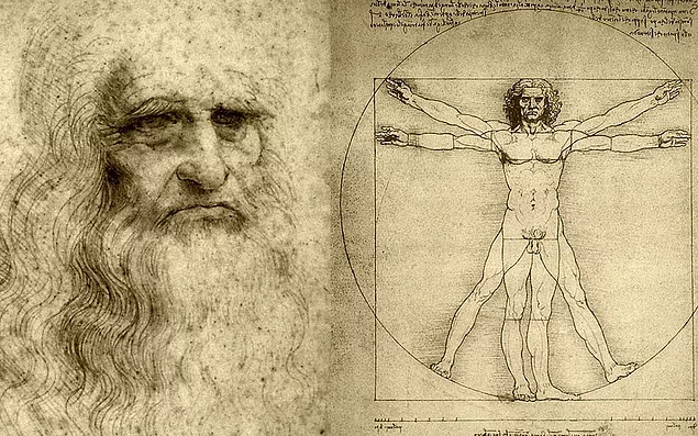 Leonardo da Vinci aynı anda bir eliyle yazı yazarken diğer eliyle resim yapma yeteneğine sahipti.