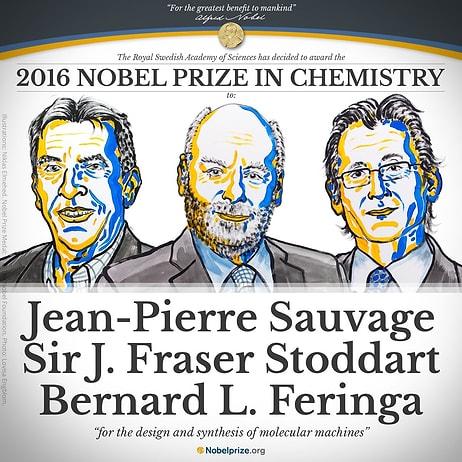 2016 Nobel Kimya Ödülü'nün Sahipleri Belli Oldu