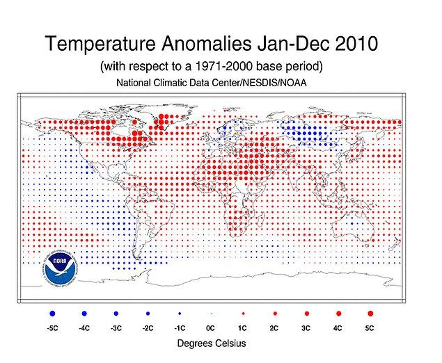 8. 2010 yılı en sıcak yıl olarak kaydedildi.