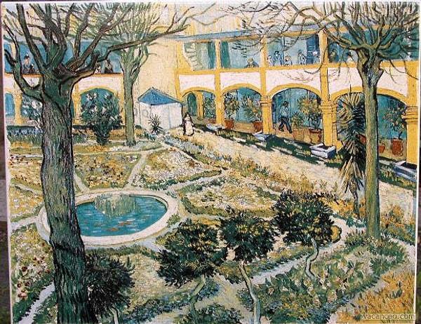 10. Le Jardin De La Maison De Sante a Arles, 1889 -  Vincent van Gogh