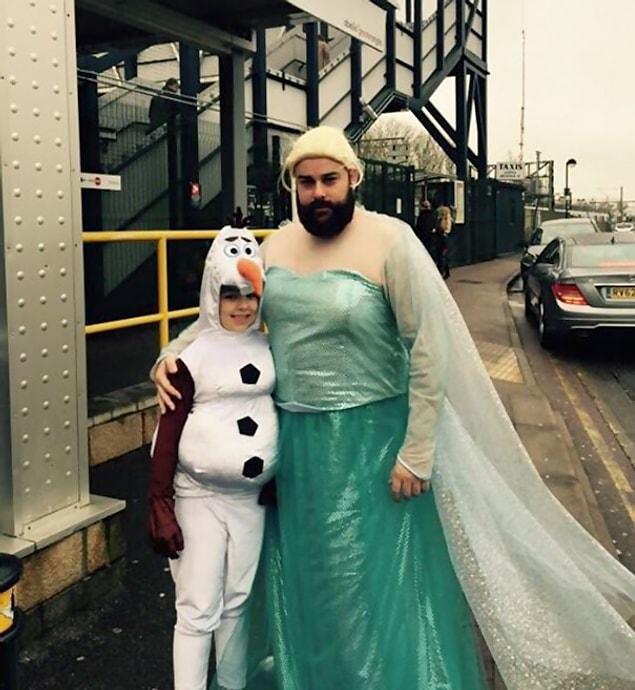 7. Elsa and Olaf from Frozen