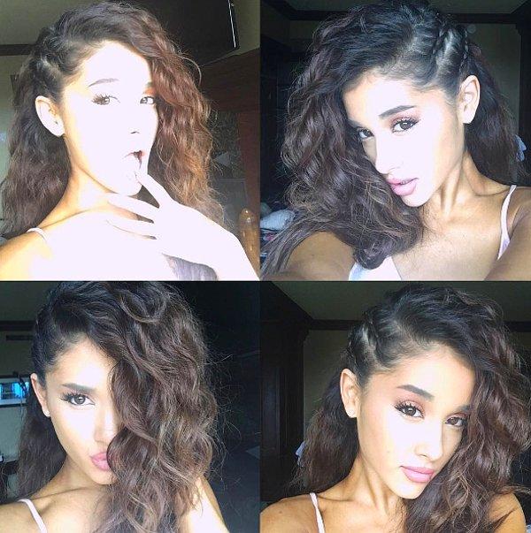 5. Ariana Grande'nin aslan yelesi saçlarının da asıl halini böylece gördük 😎
