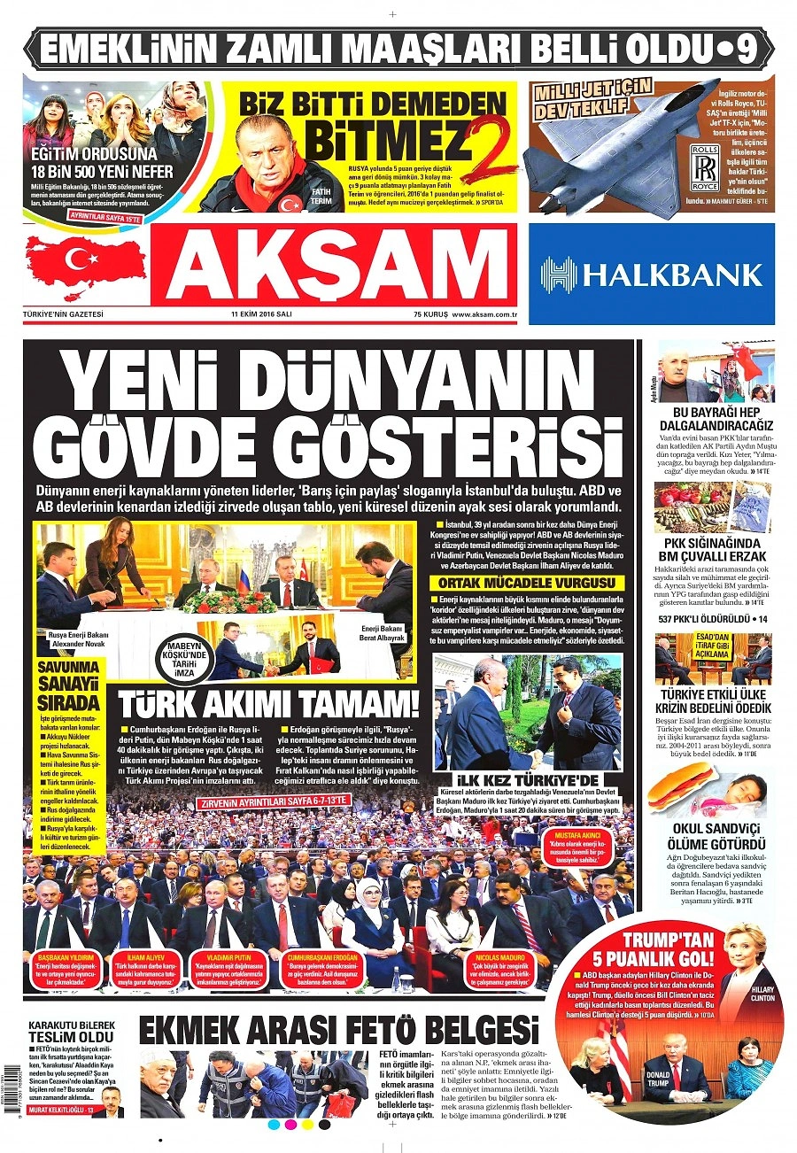 Gazetelerde Bugün | 11 Ekim Salı