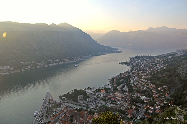 Ve yine muhteşem bir manzara ile Kotor'a veda zamanı.