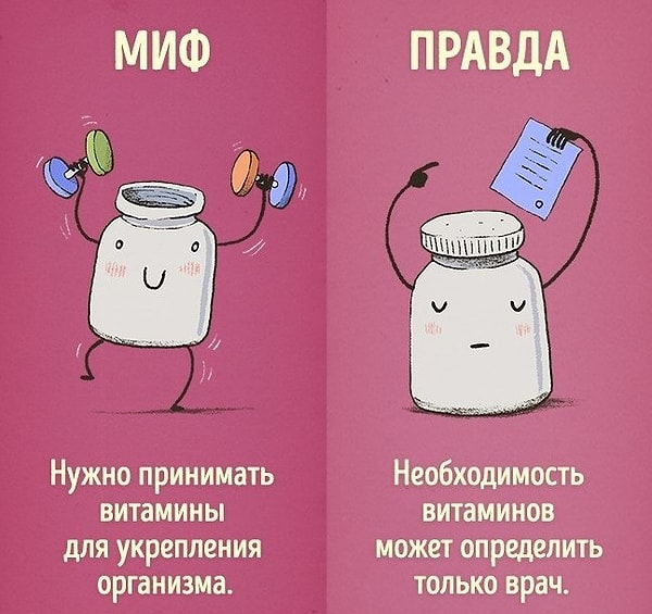 5. Не принимайте витамины без консультации с врачем