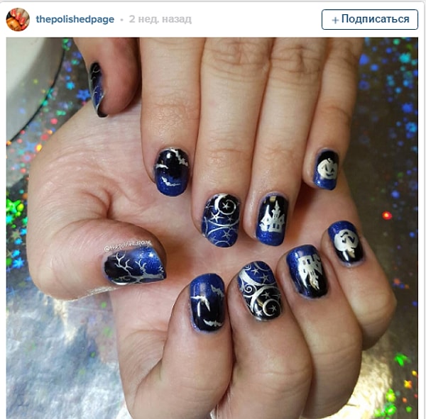 19. Разве можно сделать зловещий маникюр еще гламурнее?