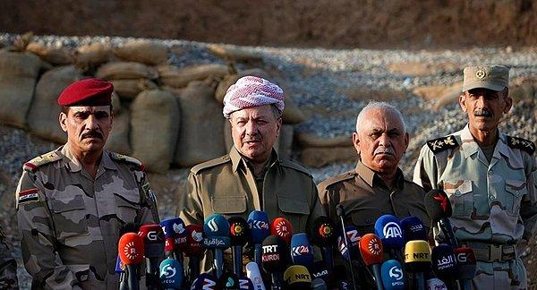 Barzani: 200 kilometrekarelik alan IŞİD'den temizlendi