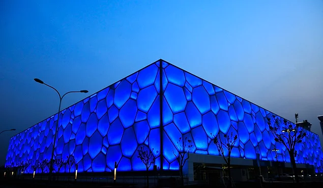 Pekin Ulusal Su Sporları Merkezi, (Su Kübü) Pekin, Çin