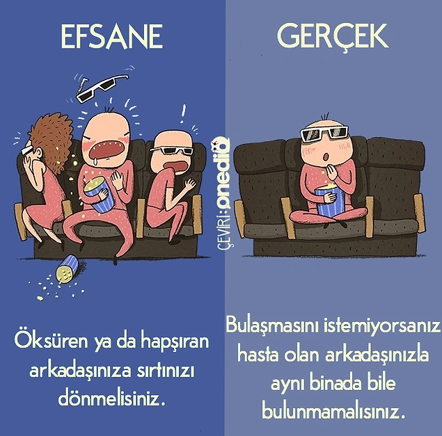Git ötede hapşır. 😷