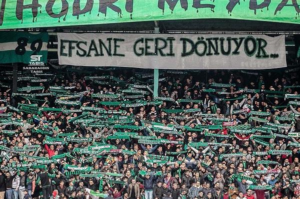 Spor Toto 3. Lig 1. Grup'ta mücadele eden Türkiye'nin köklü kulüplerinden Kocaelispor yok olmak üzere.