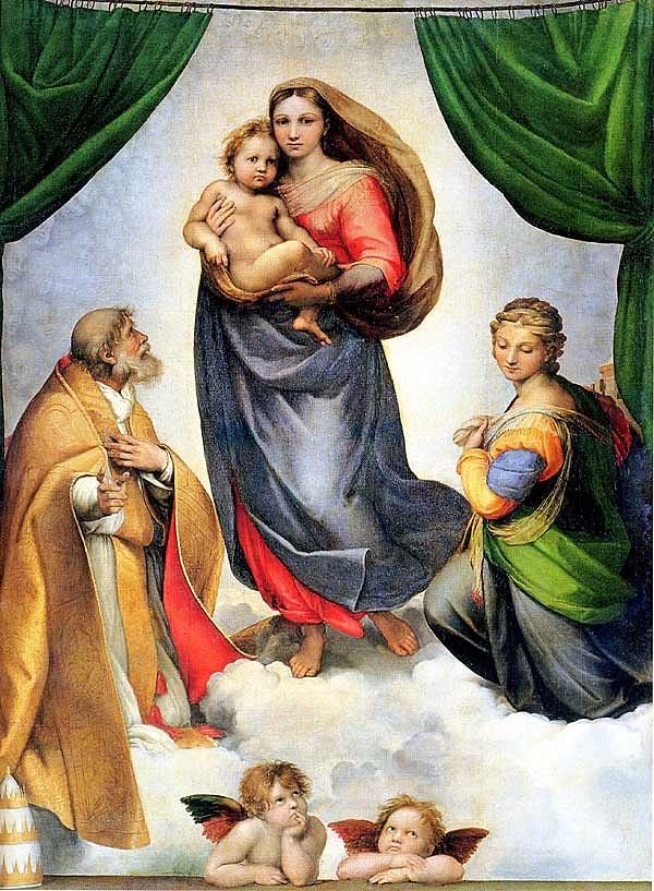 1. "The Sistine Madonna", Raphael