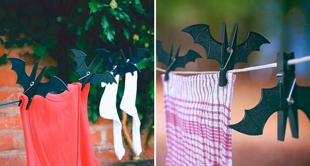22. Bat-themed clothes pegs