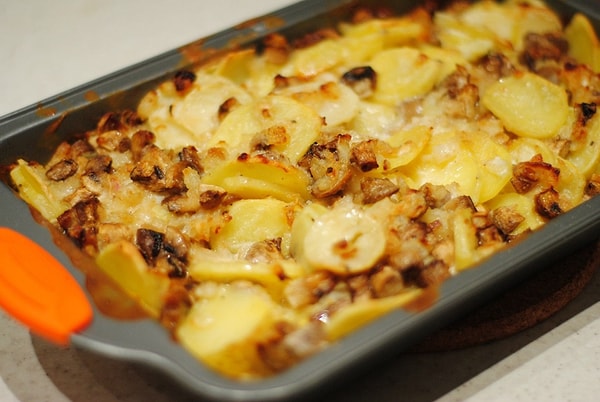 6. Хрустящая картошка, запеченная с грибами