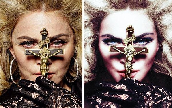 1. Madonna'nın yaşlandığını tahmin ediyorduk...