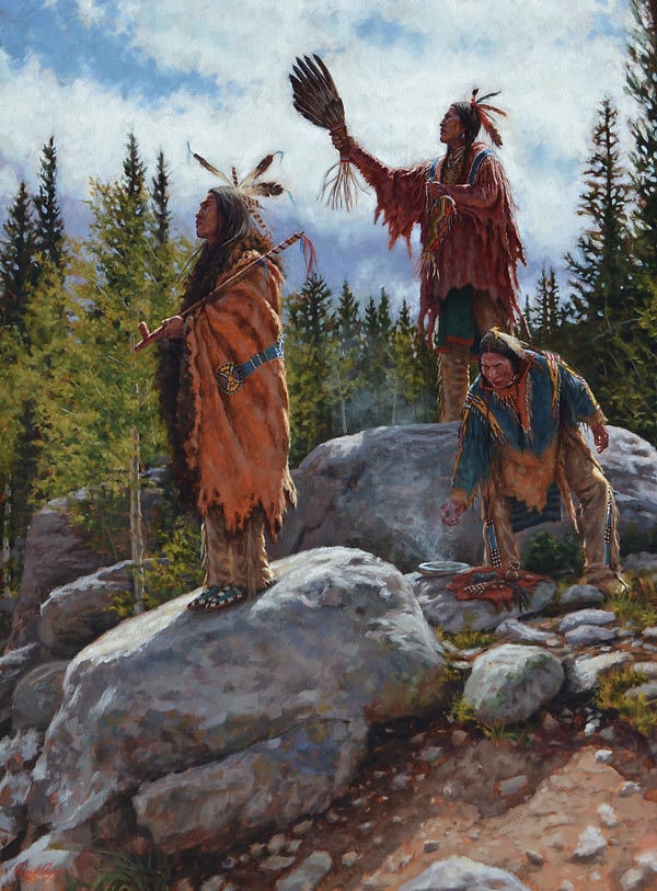 3. Тишина имела для лакота большое значение, почитание индейцем тишины, прежде чем начать разговор, считалось истинной вежливостью, как и внимательное отношение к правилу «мысль опережает слово»… А молчание во времена горя, болезни, смерти, неудачи, а также в присутствии великих и почитаемых людей, было проявлением уважения… Без сомнений, это убеждение ошибочно принималось белыми людьми за стоицизм. Индейцы поэтому считались недалекими, глупыми, равнодушными и бесчувственными.