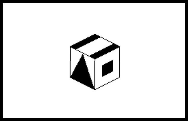 Which one is the opened version of this cube?