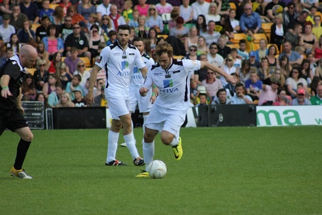 If he didn't become an actor, he would make a great soccer player!