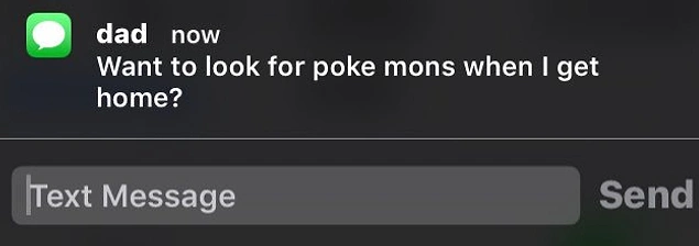 "Eve geldiğimde pokemon avlayalım mı?" mesajıyla gönüllere taht kuran baba be!