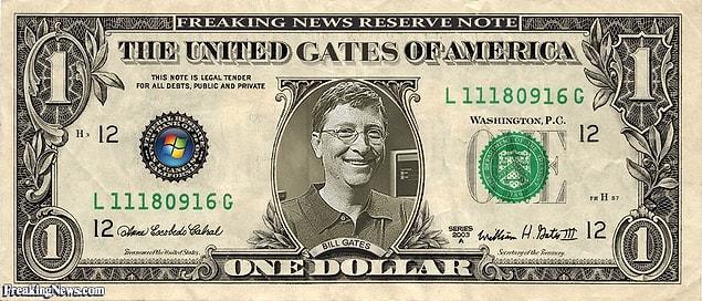 17. Gates earns 250 dollars in a second, 15,000 in a minute, 20 Million a day and 7 Billion Dollars over a year.