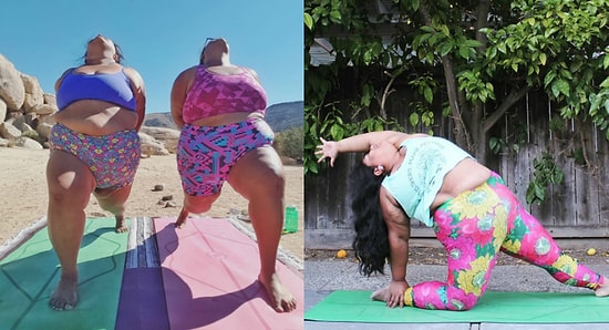 Вес йоге не помеха! Аккаунт этой пышнотелой йогини набирает популярность
