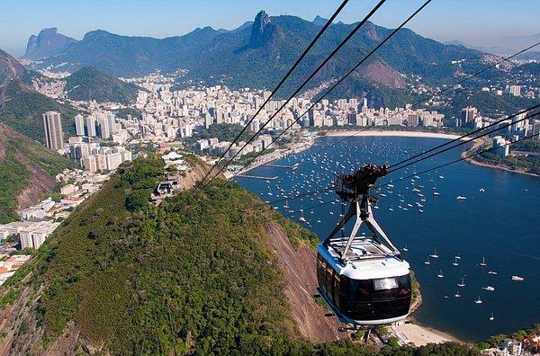 9. Rio de Jenerio manzaralı teleferik