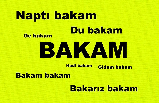 Ve bonus kelimemiz: Bakam